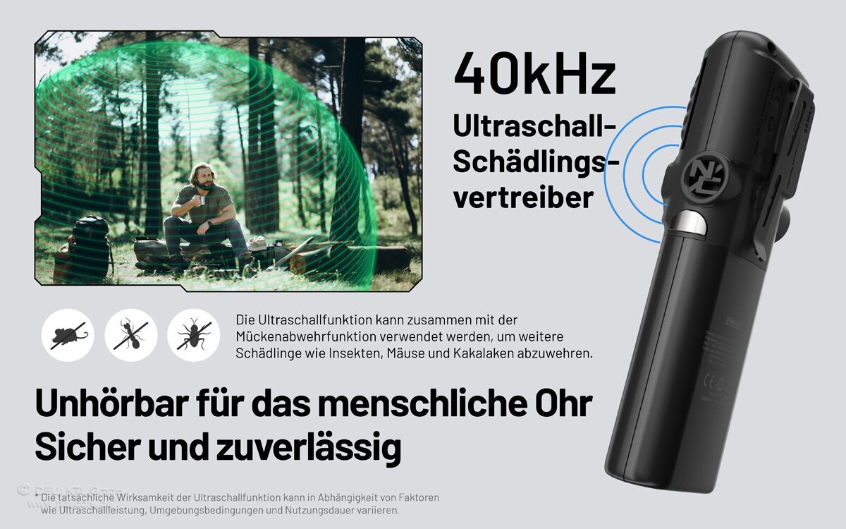 Nitecore EMR25 - Mückenabwehr, OLED, 12000mAh Akkupack