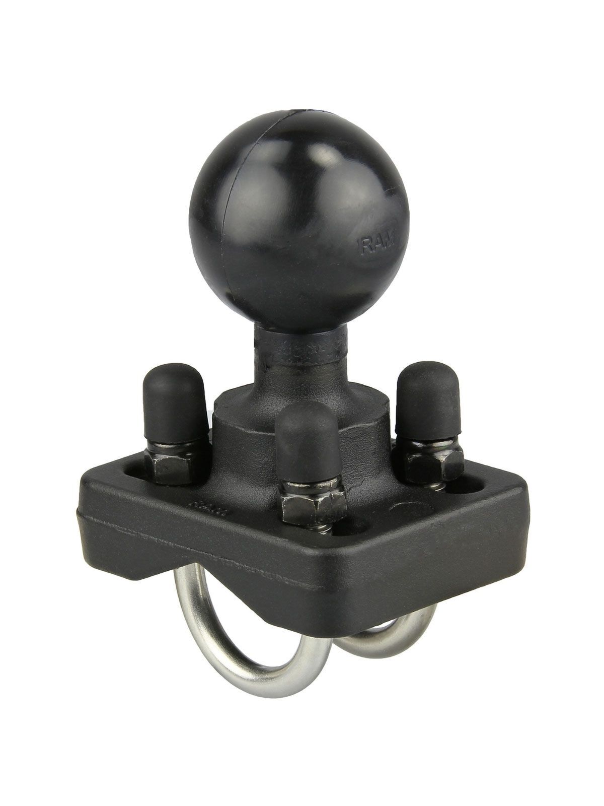 RAM Mounts Doppel-Rohr-Klemme - C-Kugel (1,5 Zoll), Durchmesser 19,1-25,4 mm