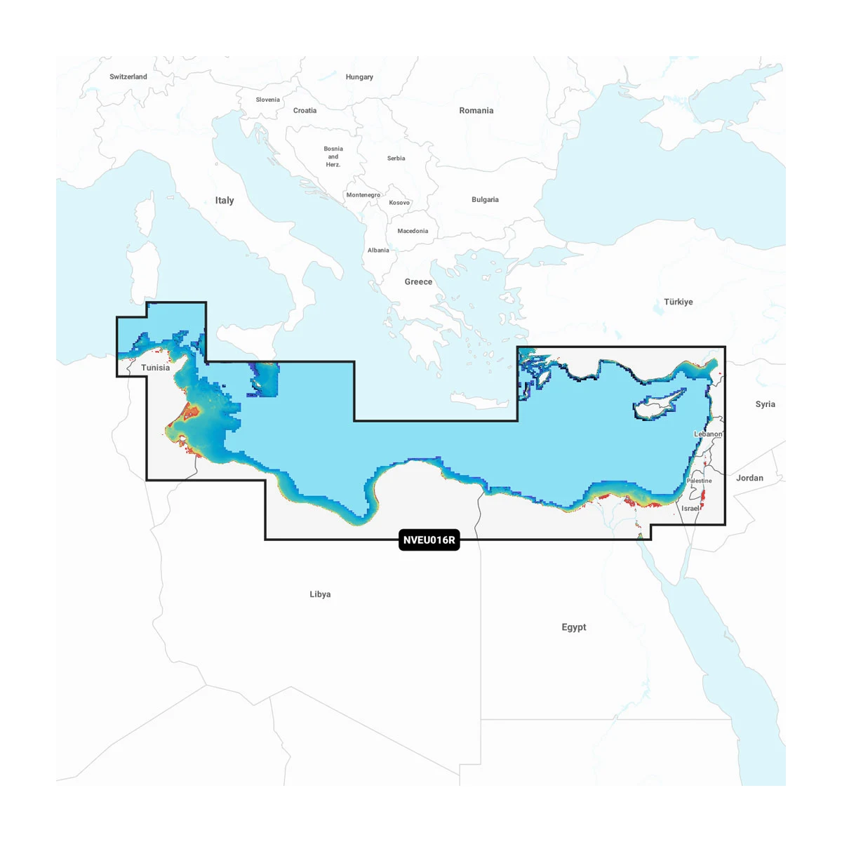 Garmin Navionics Vision+ NVEU016R Mittelmeer, Südosten Seekarte