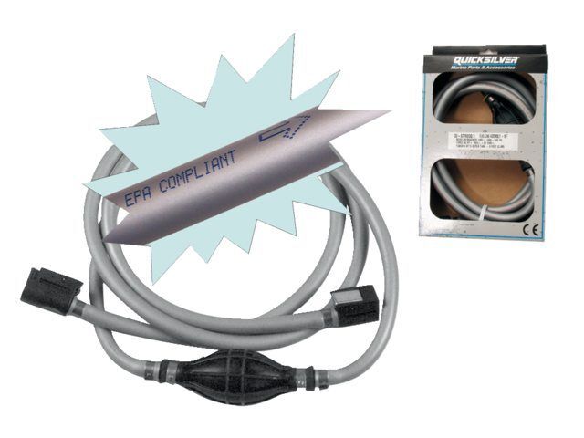 Quicksilver Mercury Mariner Treibstoffleitung 2,44m mit Pumpball Quicksilver Mercury Mariner Treibstoffleitung 2,44m mit Pumpball