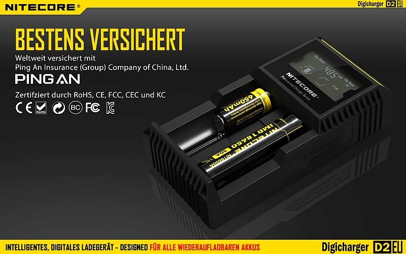 Nitecore Digicharger D2EU- EU-Version