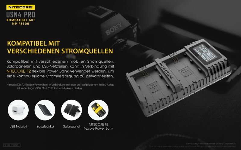 Nitecore USN4 PRO - für Sony Cameras
