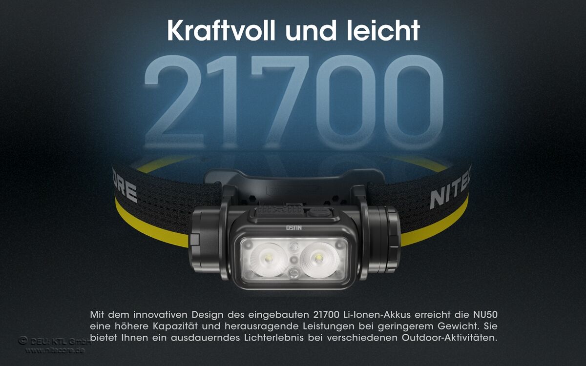 Nitecore NU50 - 1400 Lumen