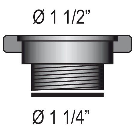 Barka Reduzierstück von 1 1/2" auf 1 1/4"
