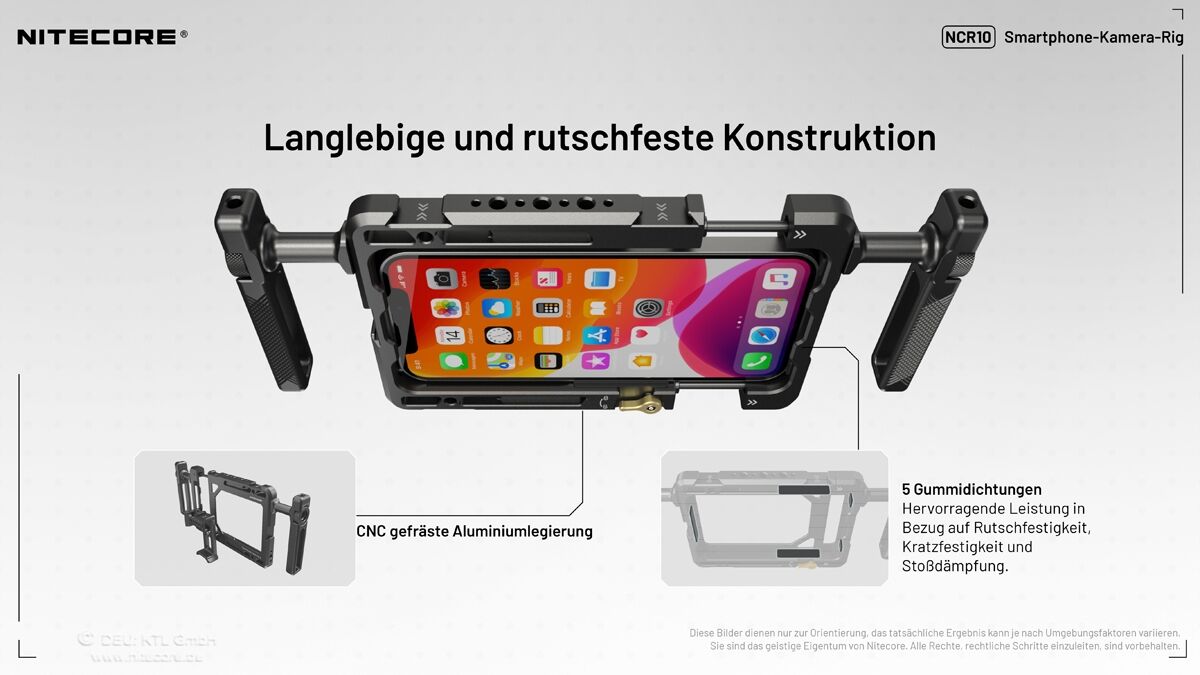 Nitecore NCR10 - Kamera Rig für Smartphones