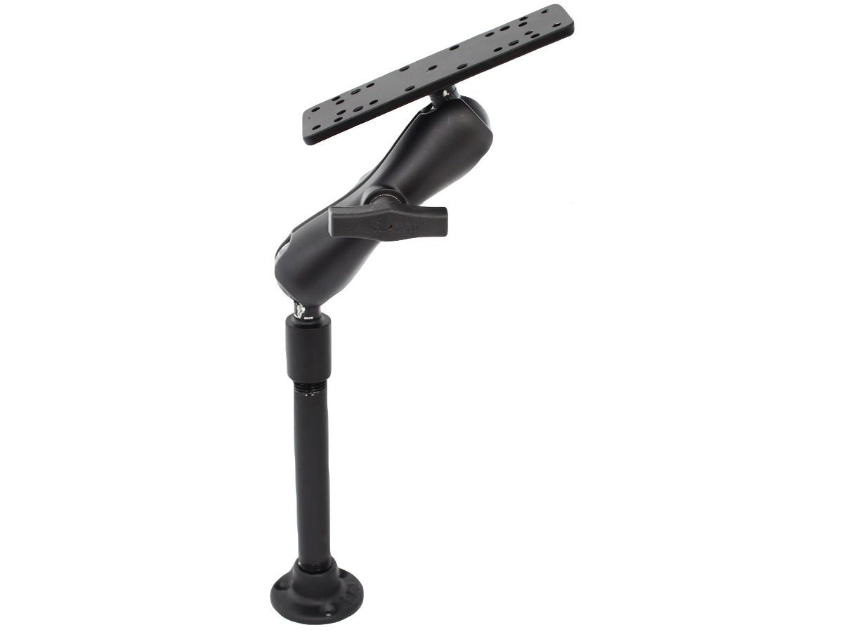 RAM Mounts Set - Basisplatte mit NPT-Innengewinde (90°), 6 Zoll Stab, mittlerer Verbindungsarm, Adapterplatte mit div. Lochrastern, C-Kugel (1,5 Zoll)
