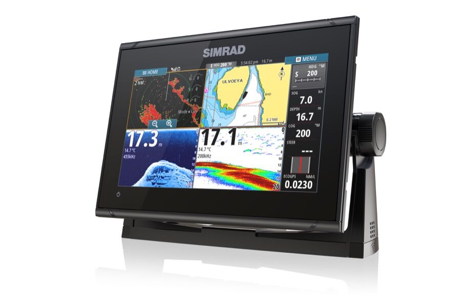 GO9_FL_4Split_Simrad-GO9-XSE-Left-Facing_15311 Simrad Go9 XSE Multifunktionsdisplay 3G Radar Bundle