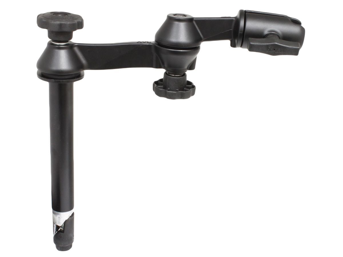 RAM Mounts Doppel-Schwenkarm mit Tele-Pole (ca. 200 mm) - Octagon-Verbindungsarm, C-Kugel (1,5 Zoll)
