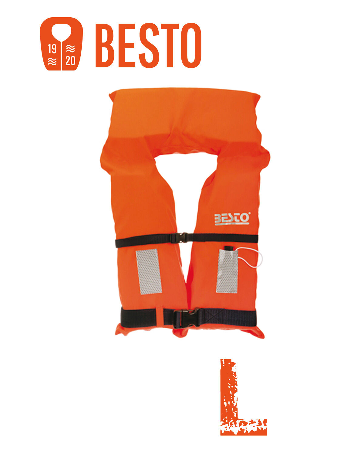 Besto Rettungsweste Orange 100N in Größe: L