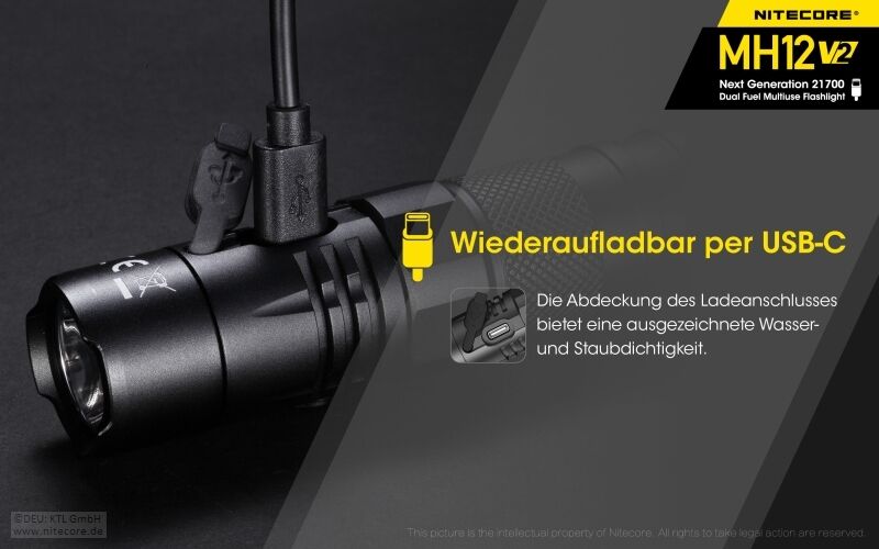 Nitecore MH12 V2 - 1200 Lumen