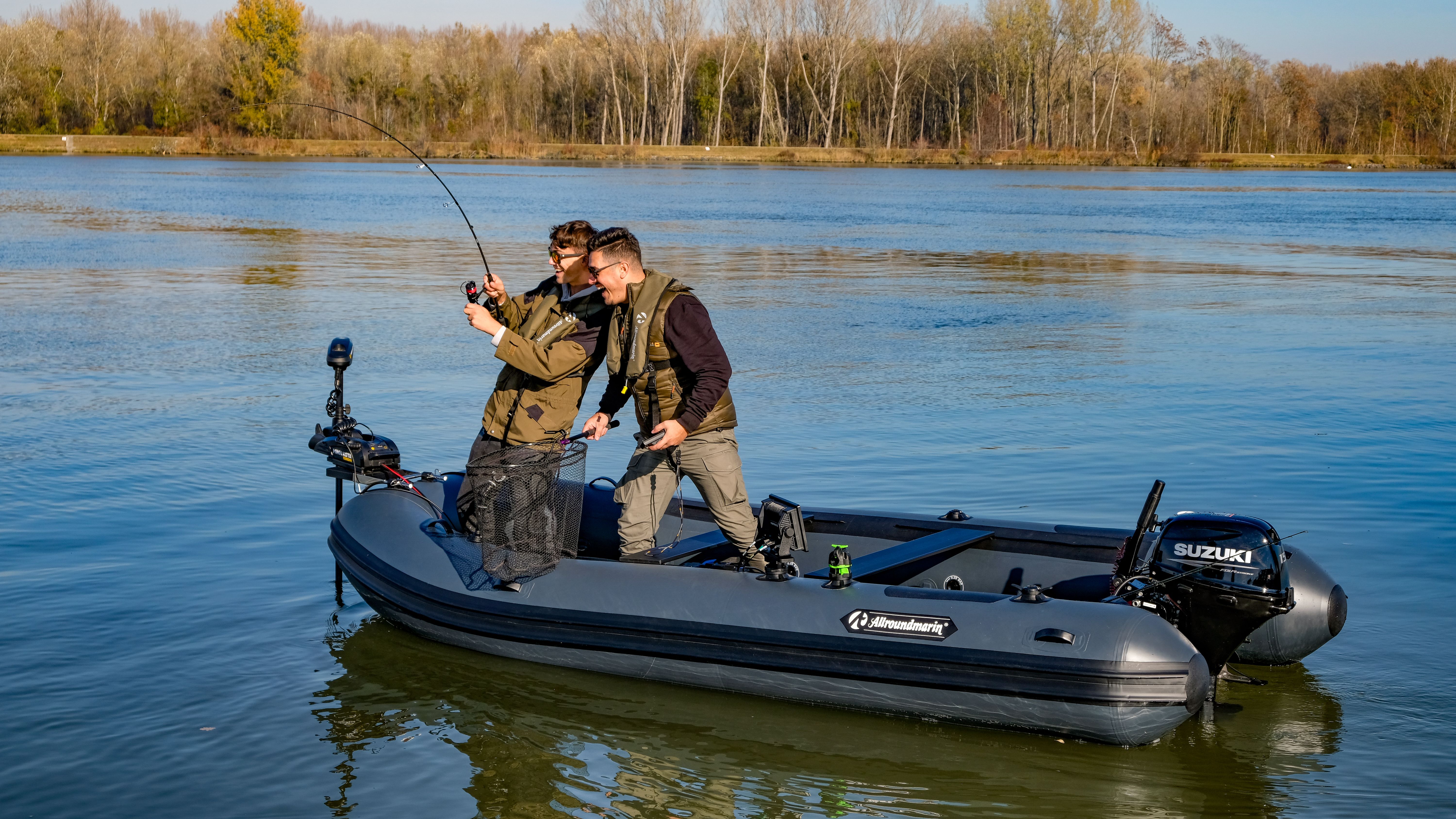Allroundmarin Schlauchboot Predator 380 sturmgrau