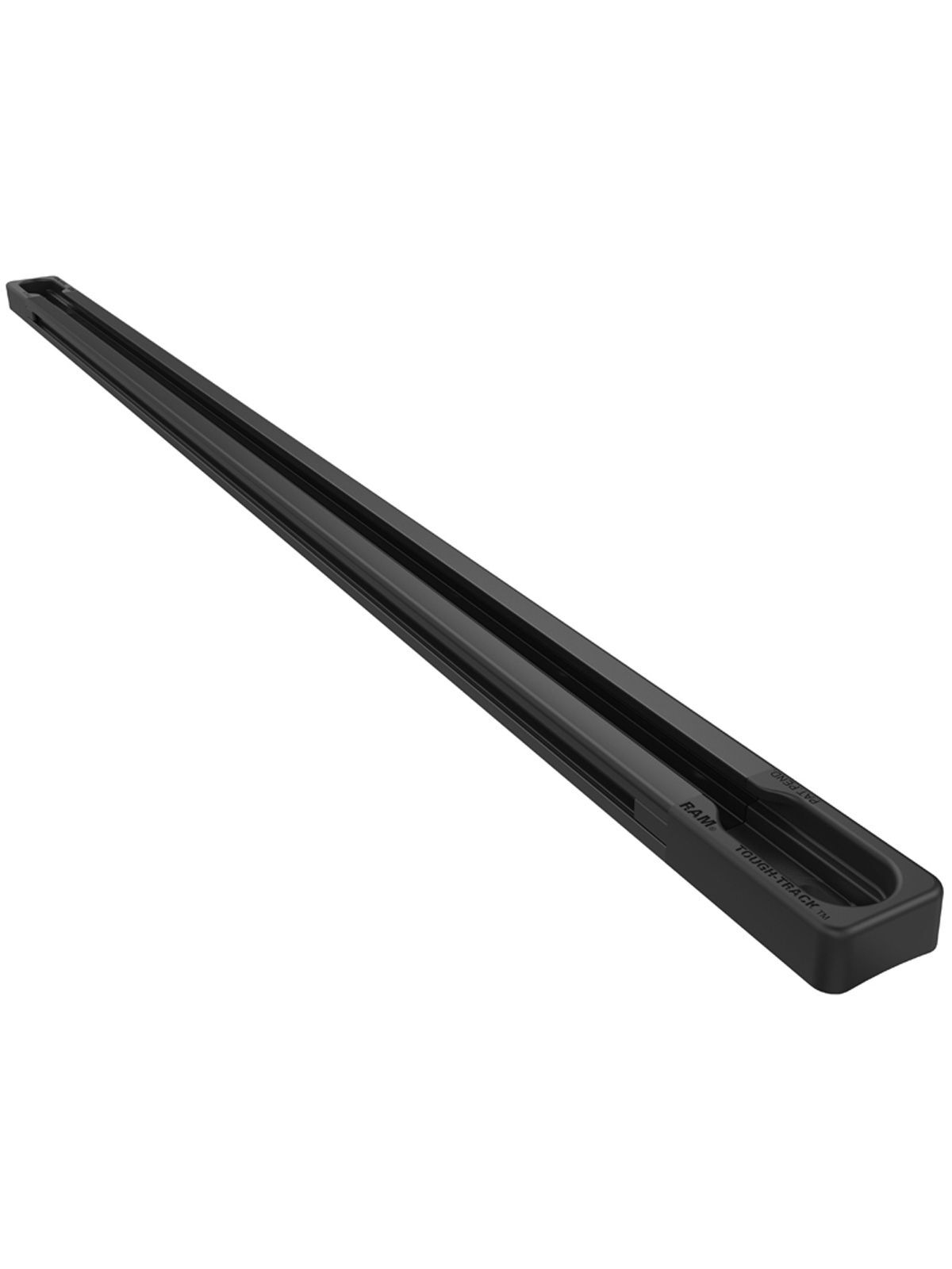 RAM Mounts Aluminium Tough-Track Schiene inkl. Endkappen - schwarz, Innenlänge 431,8 mm (17 Zoll)