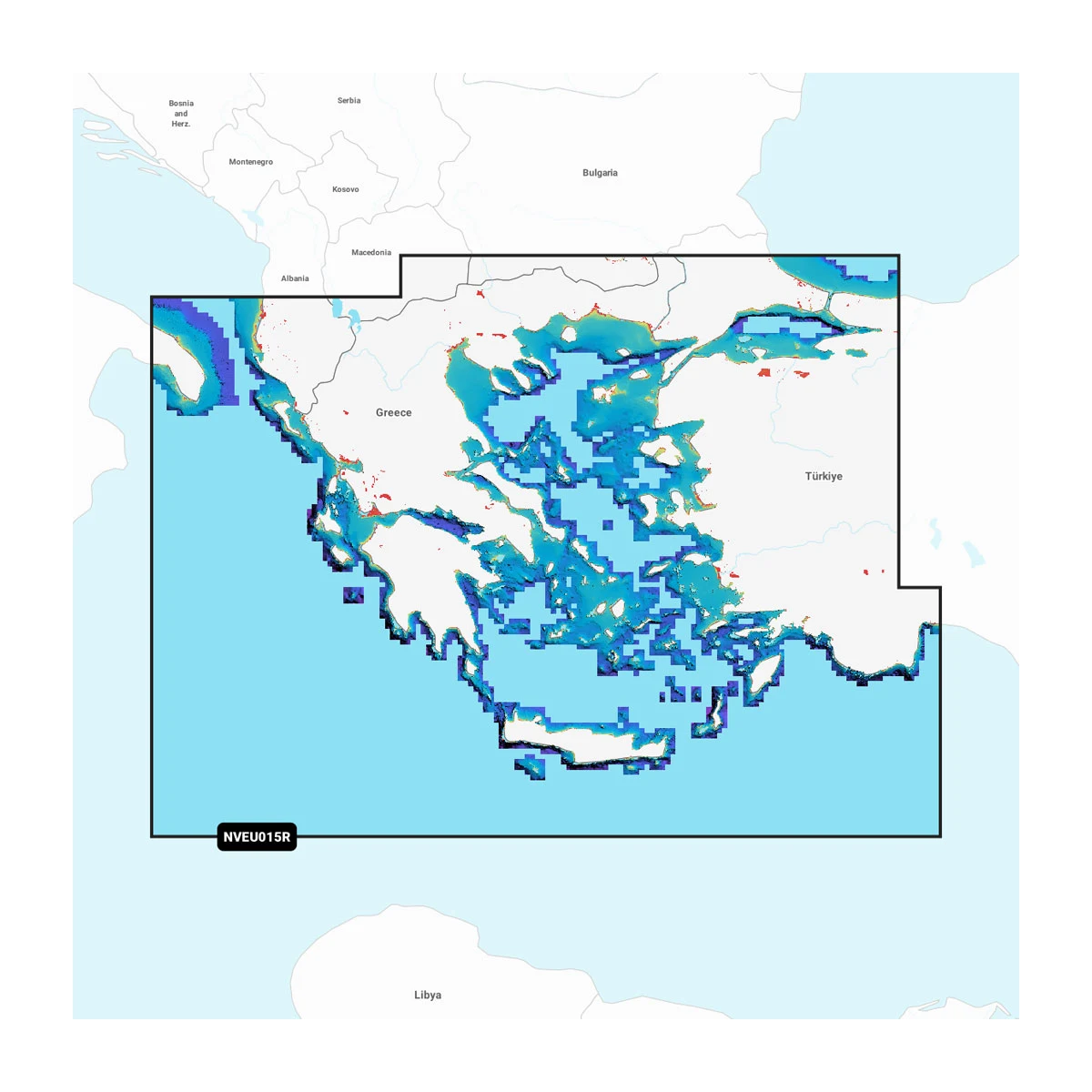 Garmin Navionics Vision+ NVEU015R Griechenland Türkei Ägäis & Marmarameer Seekarte