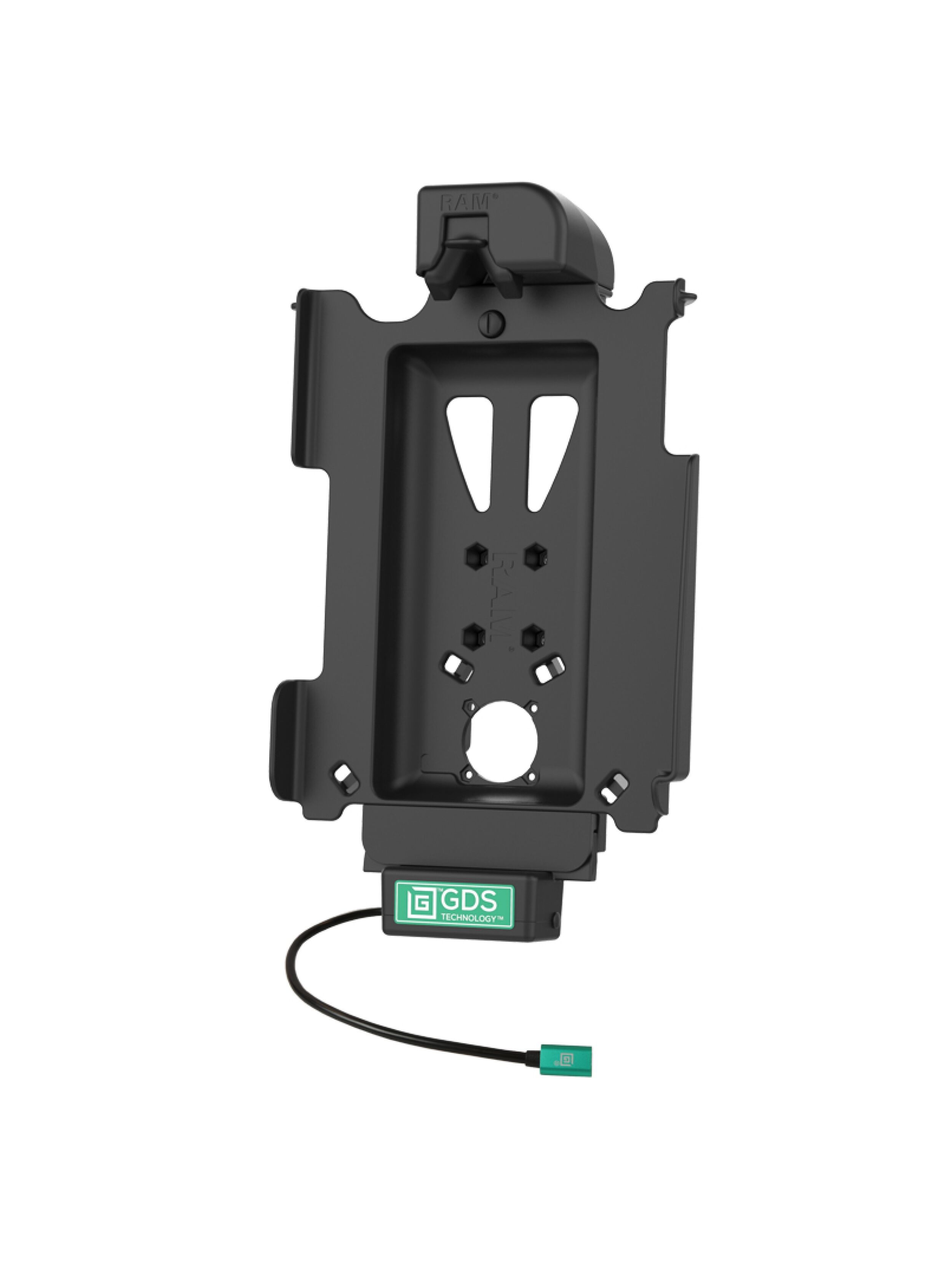 RAM Mounts GDS Tough-Dock Halteschale (Schnappverschluss) für Apple iPad 10. & 11. Gen, Pro 11" (M4), Air 11" (M2 & M3) - In IntelliSkin Next-Gen Schutzhülle - USB-C Anschluss