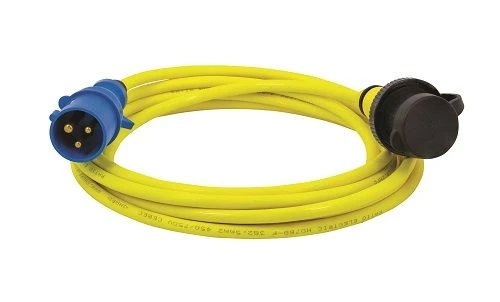 CEE shore power cable, 5 m, 16 A, IP44, H07BQ-F 3G, 2,50 mm² PUR
