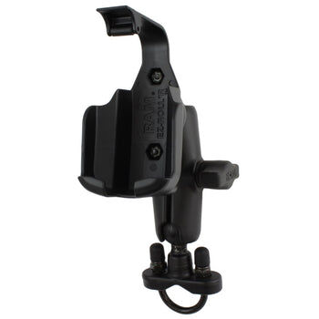 RAM Mounts Lenker-Halterung Garmin eTrex 10/20/30 - B-Kugel (1 Zoll), Rohr-Klemme, mittlerer Verbindungsarm