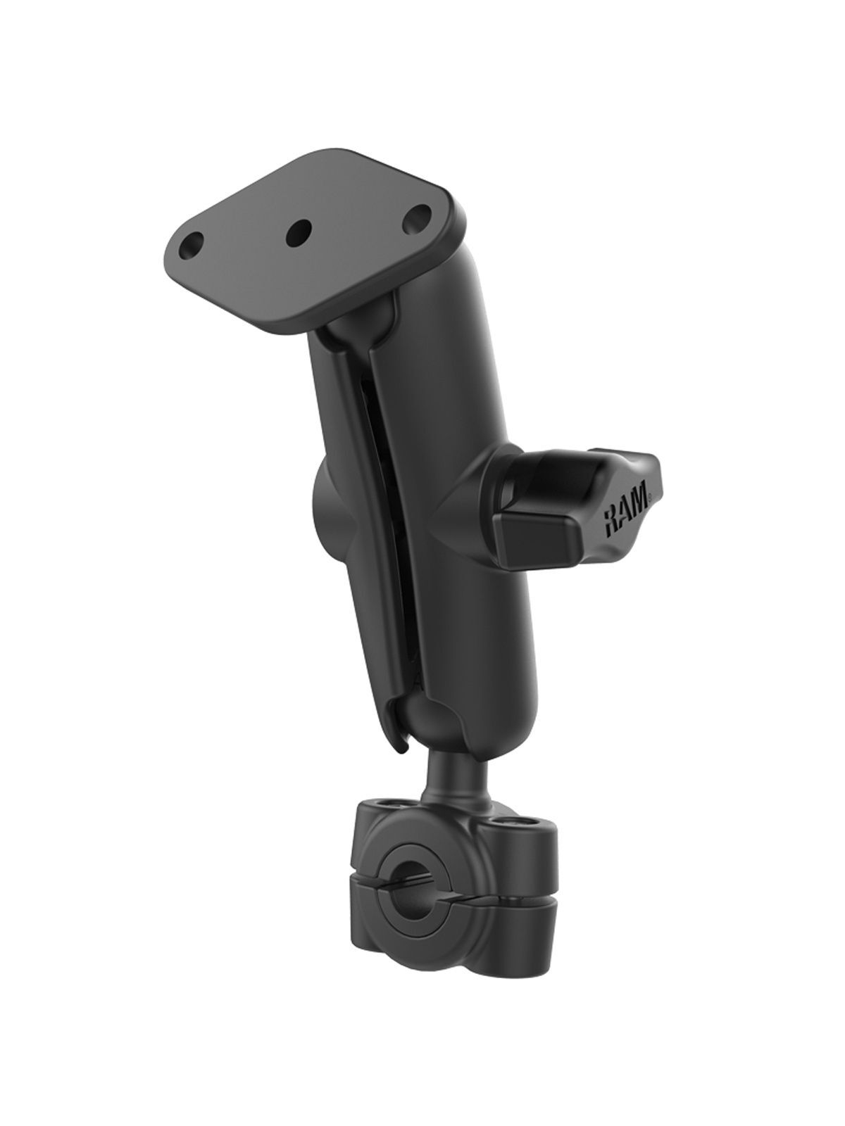 RAM Mounts Torque-Set - Rohrschelle (9,53-15,88 mm Durchmesser), mittlerer Verbindungsarm, Diamond-Basisplatte (Trapez), B-Kugel (1 Zoll), im Polybeut