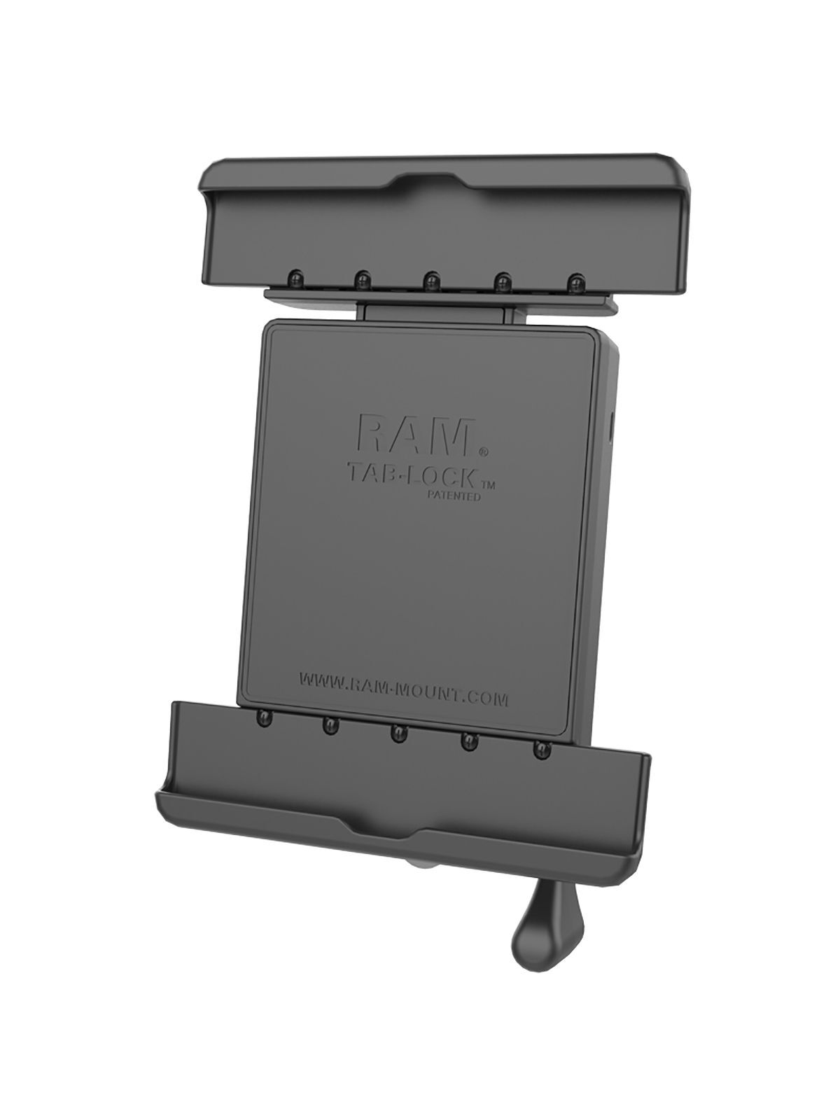 RAM Mounts Tab-Lock (abschließbar) Universal Halteschale für bis zu 9.7 Zoll Tablets - AMPS-Aufnahme, Schrauben-Set