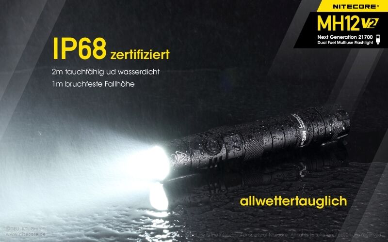 Nitecore MH12 V2 - 1200 Lumen