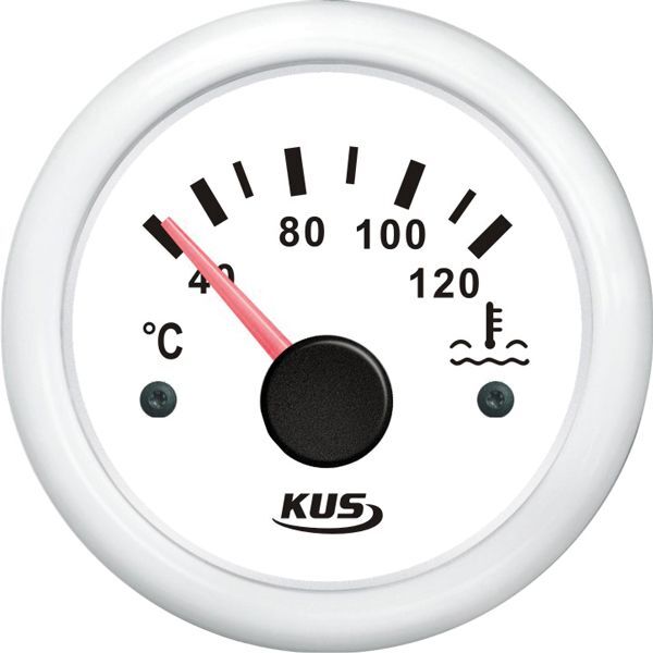 KUS Anzeige Kühlwassertemperatur 40-120° 12/24V weiß