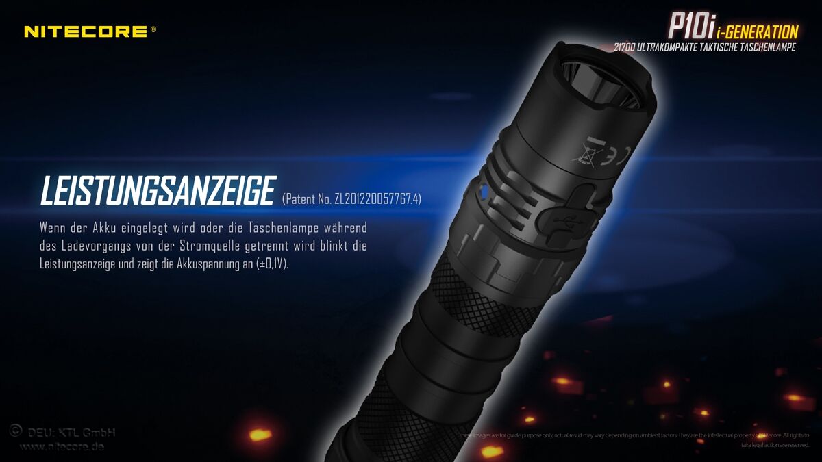Nitecore P10i - 1800 Lumen