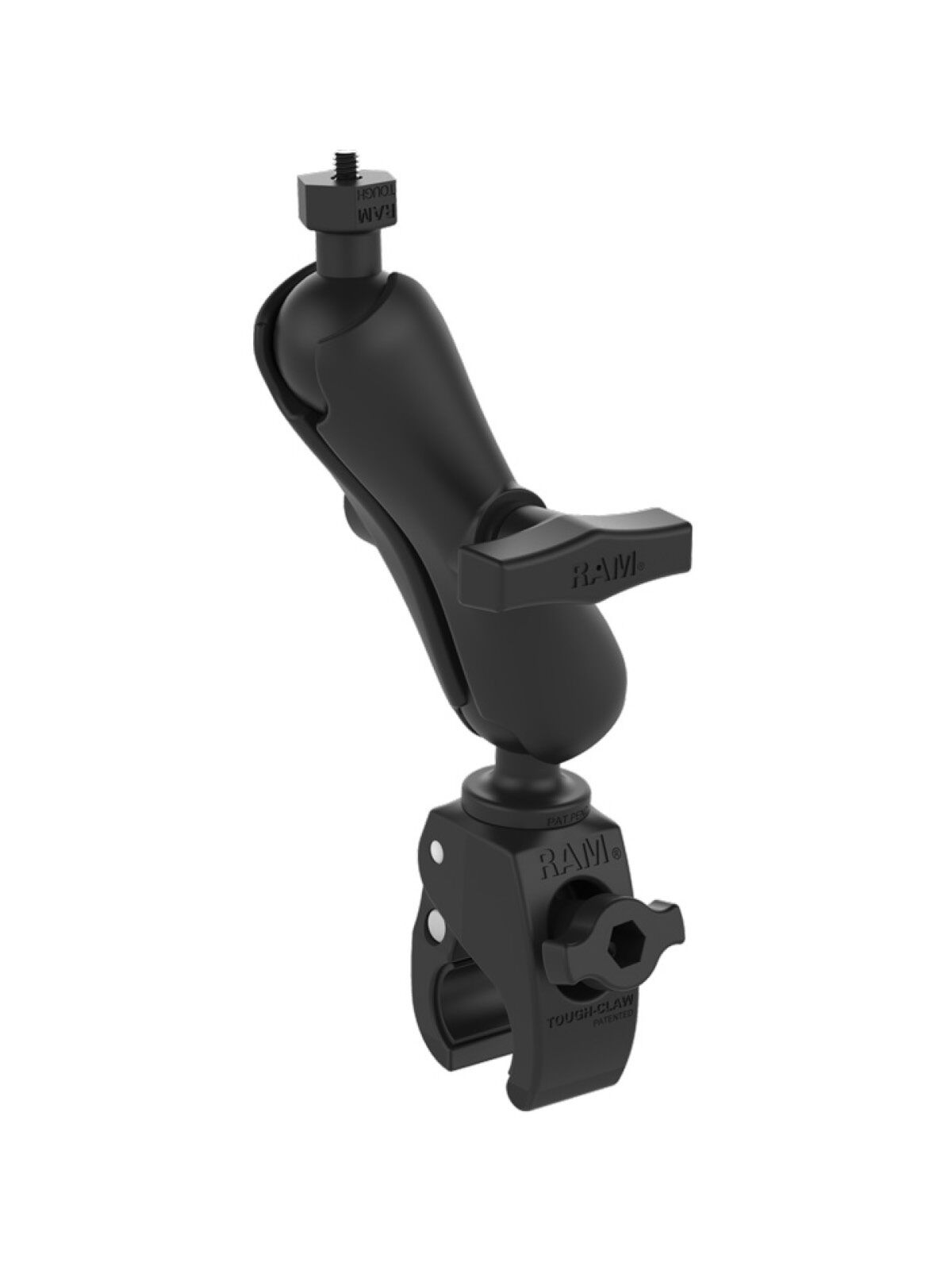 RAM Mounts Tough-Ball Kamera-Halterung - C-Kugel (1,5 Zoll), Tough-Claw klein (Durchmesser 15,9-29,0 mm), mittlerer Verbindungsarm (ca. 145 mm)