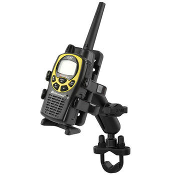 RAM Mounts Universal Lenker-/Rohr-Halterung - B-Kugel (1 Zoll), Rohr-Klemme, mittlerer Verbindungsarm, Universal-Halteschale