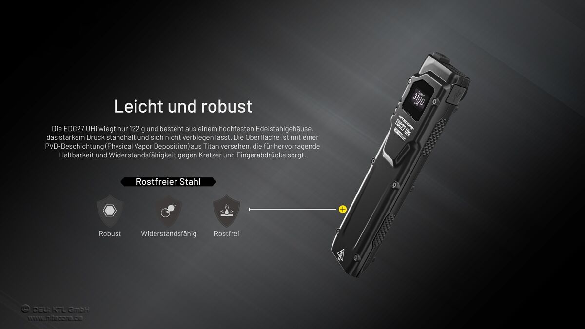Nitecore EDC27 UHi - 3100 Lumen