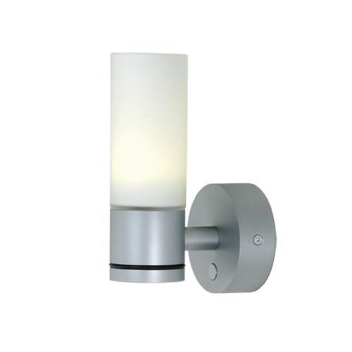 LED-Anbauleuchte W1-1, D2W, chrom-matt, warmweiß, 10-30V DC, max. 3 W, Glas weiß matt, mit Dimmer