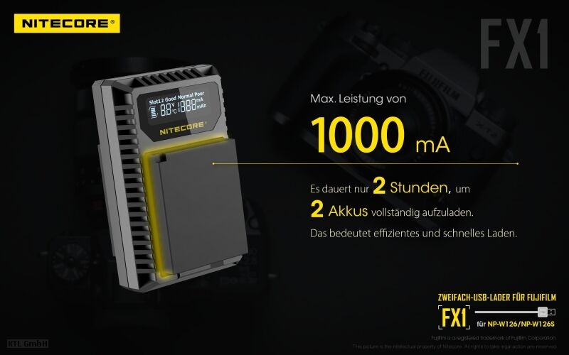 Nitecore FX1 - für Fuji Cameras