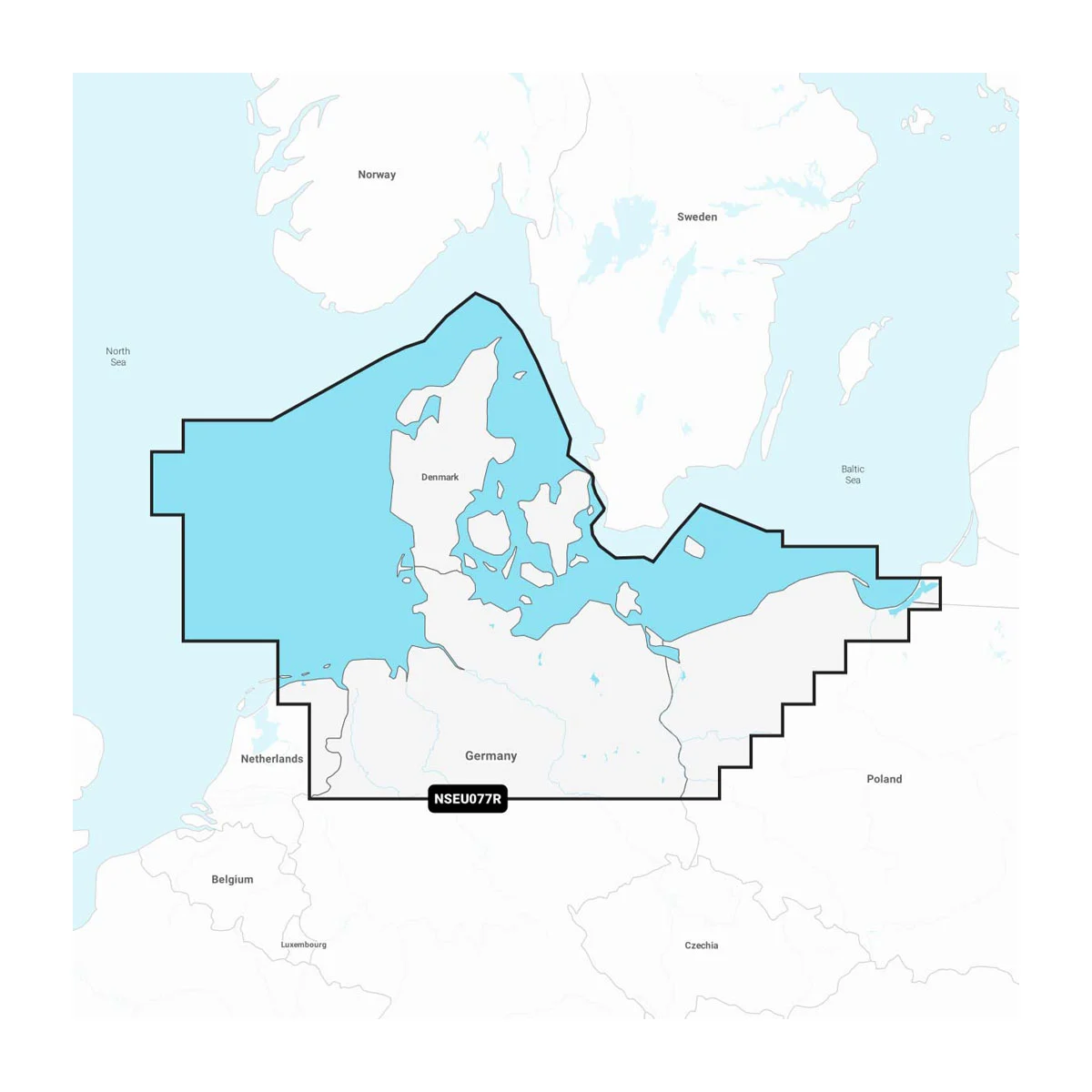 Garmin Navionics+ NSEU077R Dänemark, Deutschland & Polen Küste Seekarte