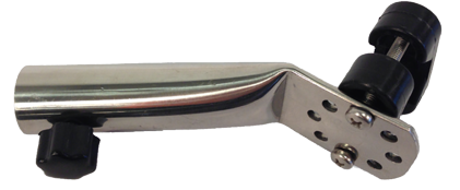Niro Flaggenstockhalter Für Montage Auf Reling 45°, Innenmaß Ø22mm