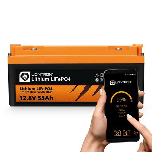 LIONTRON LiFePO4 12,8V 55Ah LX Smart BMS mit Bluetooth LIONTRON LiFePO4 12,8V 55Ah LX Smart BMS mit Bluetooth