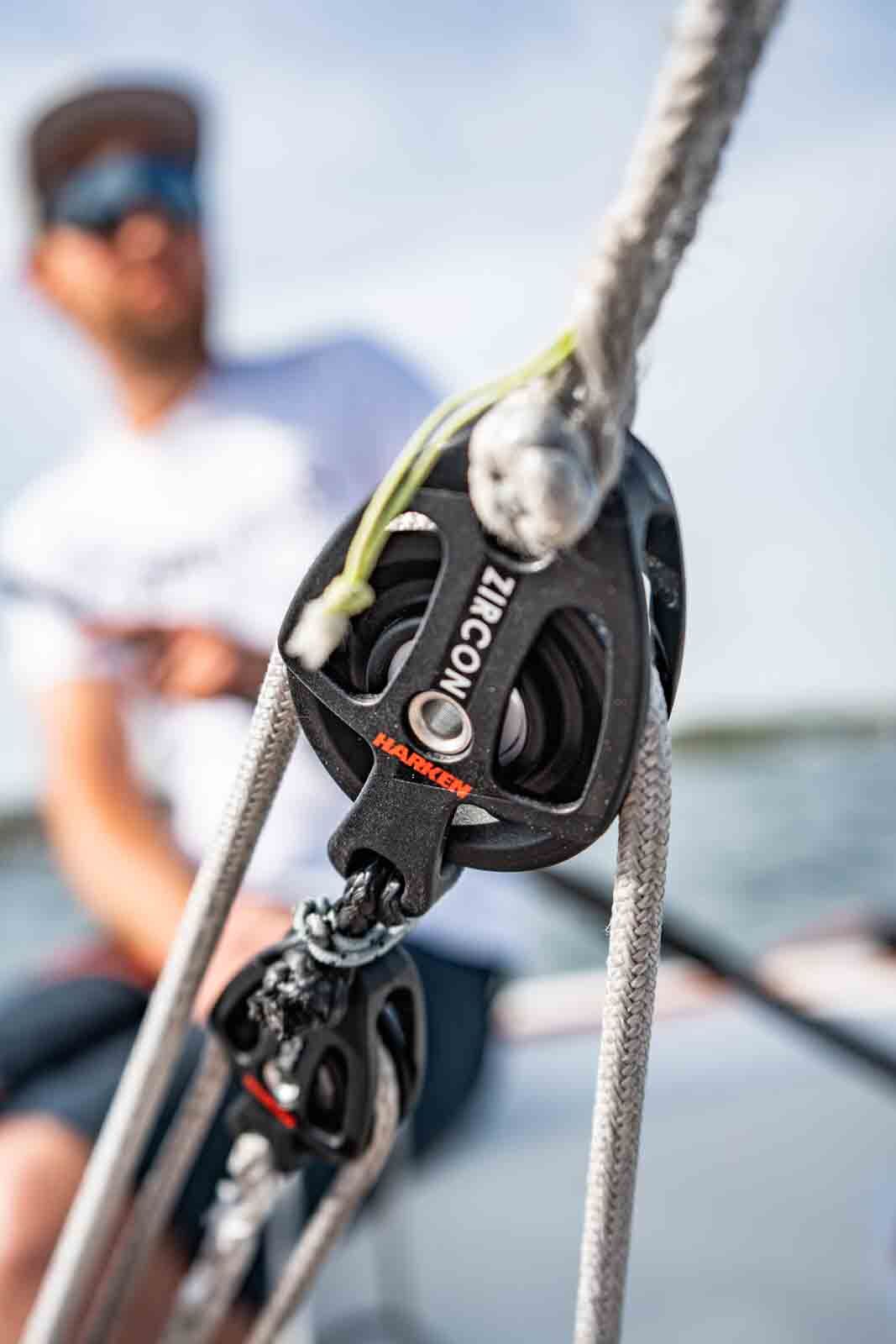 Harken J70 Zircon Großschotsystem mit Softschäkel
