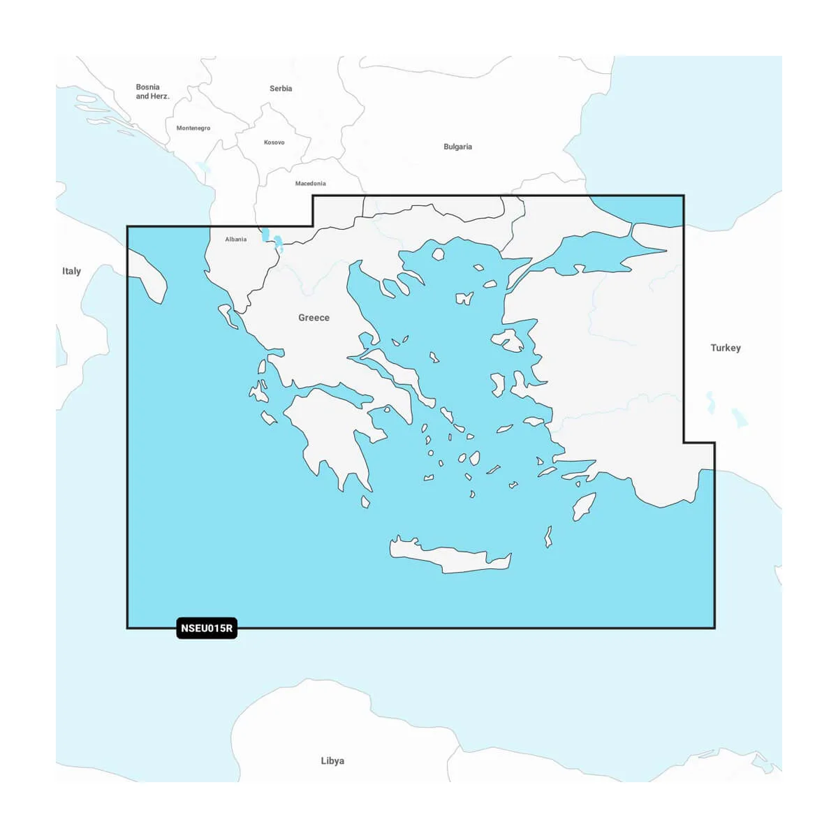 Garmin Navionics+ NSEU015R Griechenland Türkei Ägäis & Marmarameer Seekarte