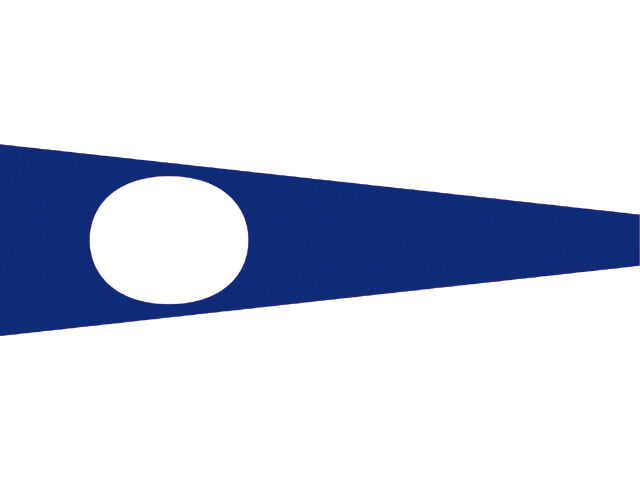 Talamex Zahlenwimpel Abm. 25 x 88 cm Signalflagge 2 Two