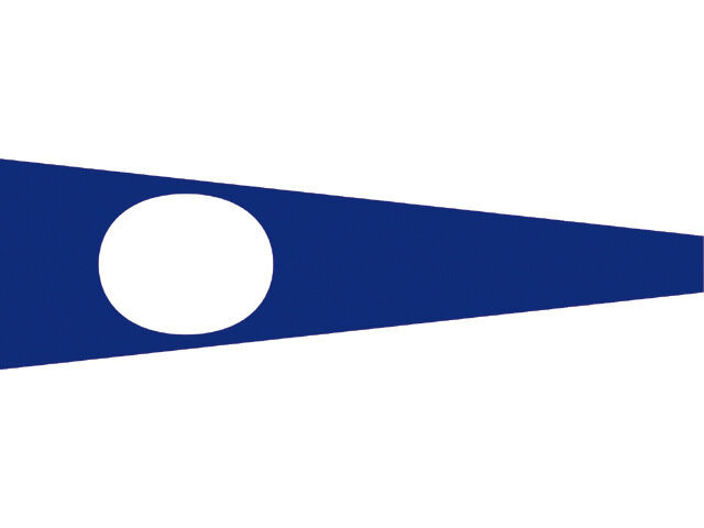 Talamex_Signalflagge_2 Talamex Zahlenwimpel Abm. 25 x 88 cm Signalflagge 2 Two