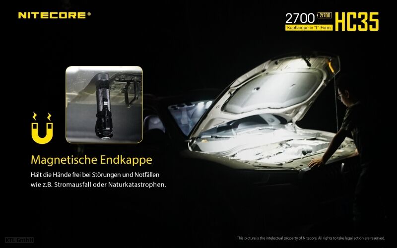 Nitecore HC35 inkl. NL2140HP