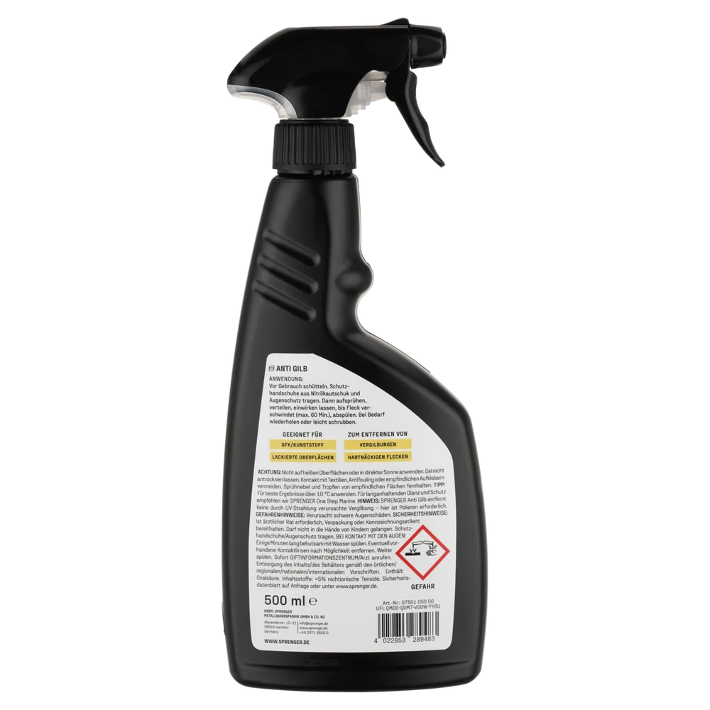 Sprenger Anti Gilb 500 ml Gelcoat-Reiniger im Detail