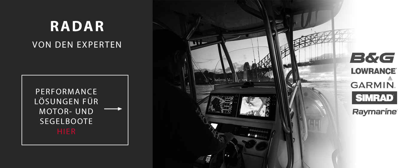 Radar von Experten: Performance-Lösungen für Motor- und Segelboote von B&G, Lowrance, Garmin, Simrad und Raymarine.