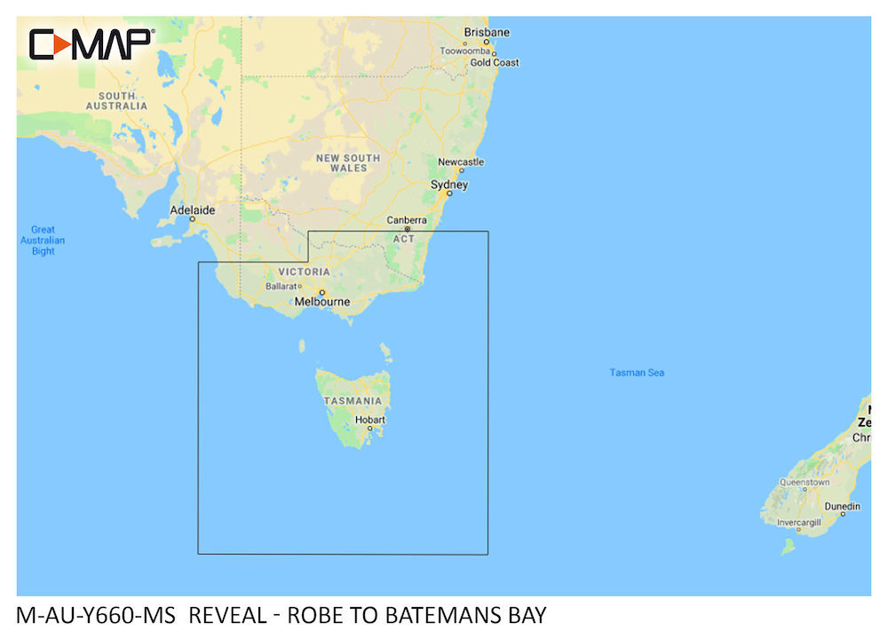 C-MAP REVEAL: M-AU-Y660-MS Robe to Batemans Bay