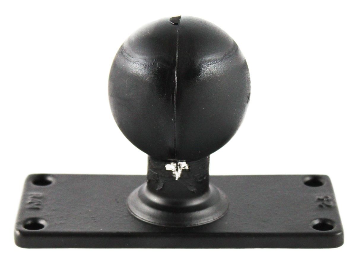 RAM Mounts rechteckige Basisplatte (2 x 5 Zoll) - D-Kugel (2,25 Zoll), im Polybeutel