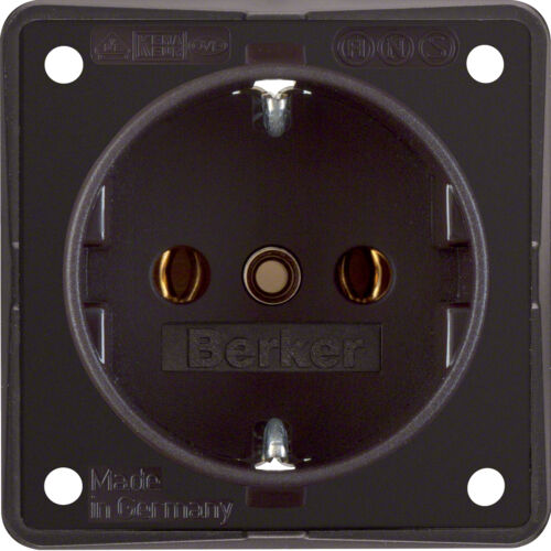 941852501 Berker Schuko Steckdose Integro Design Flow braun