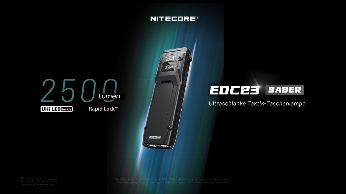 Nitecore EDC23 SABER - 2500 Lumen