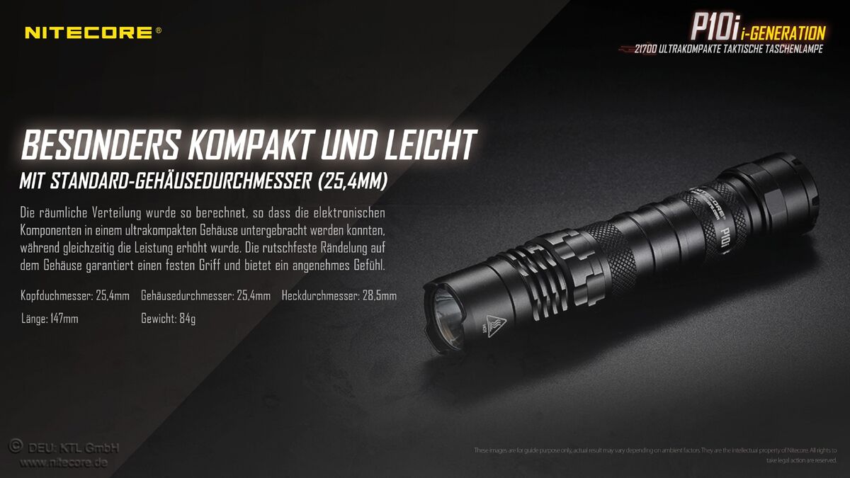 Nitecore P10i - 1800 Lumen