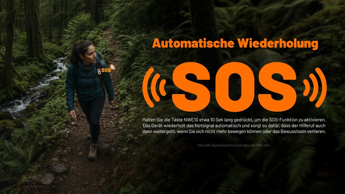 Nitecore elektronisches Notsignalgerät NWE10, orange