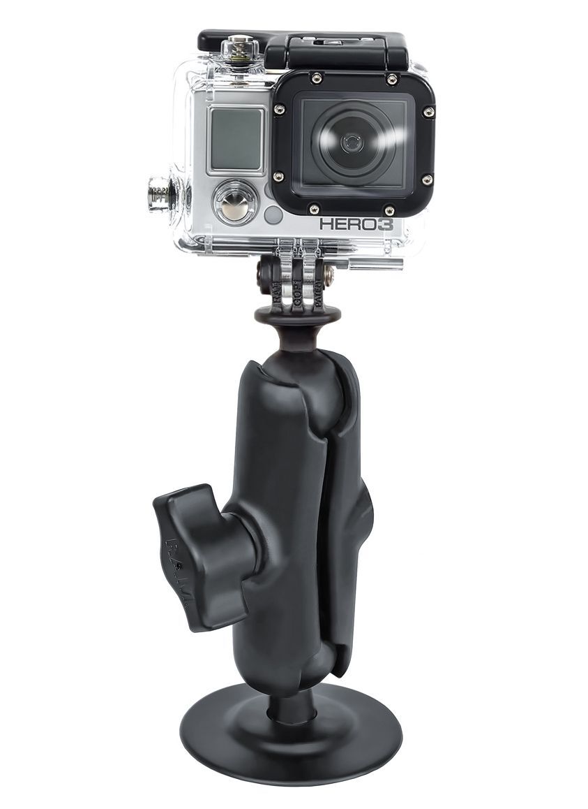 RAM Mounts GoPro Aufbau-Kamerahalterung - mit Klebesockel, B-Kugel (1 Zoll), im Polybeutel