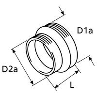 Webasto ET Reduzierstueck Adapter 60/55, Kunststo