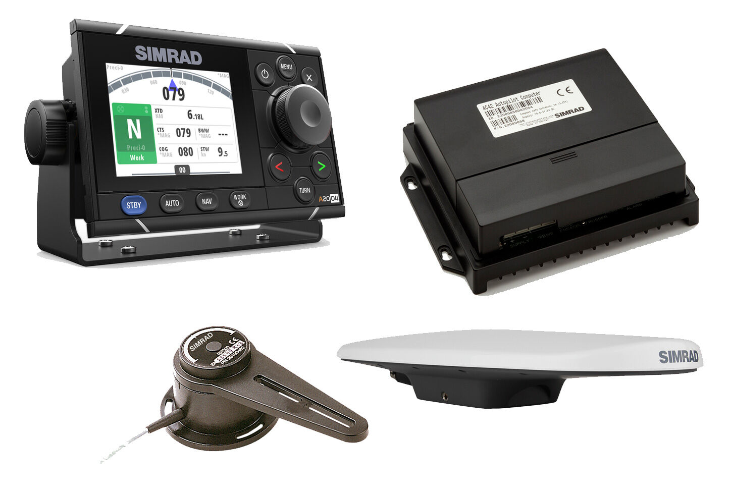 Simrad_AC70_A2004_RF300_HS70_Autopilot_Set Simrad A2004 Pro Pack (A2004, AC70, RF300, HS70)
