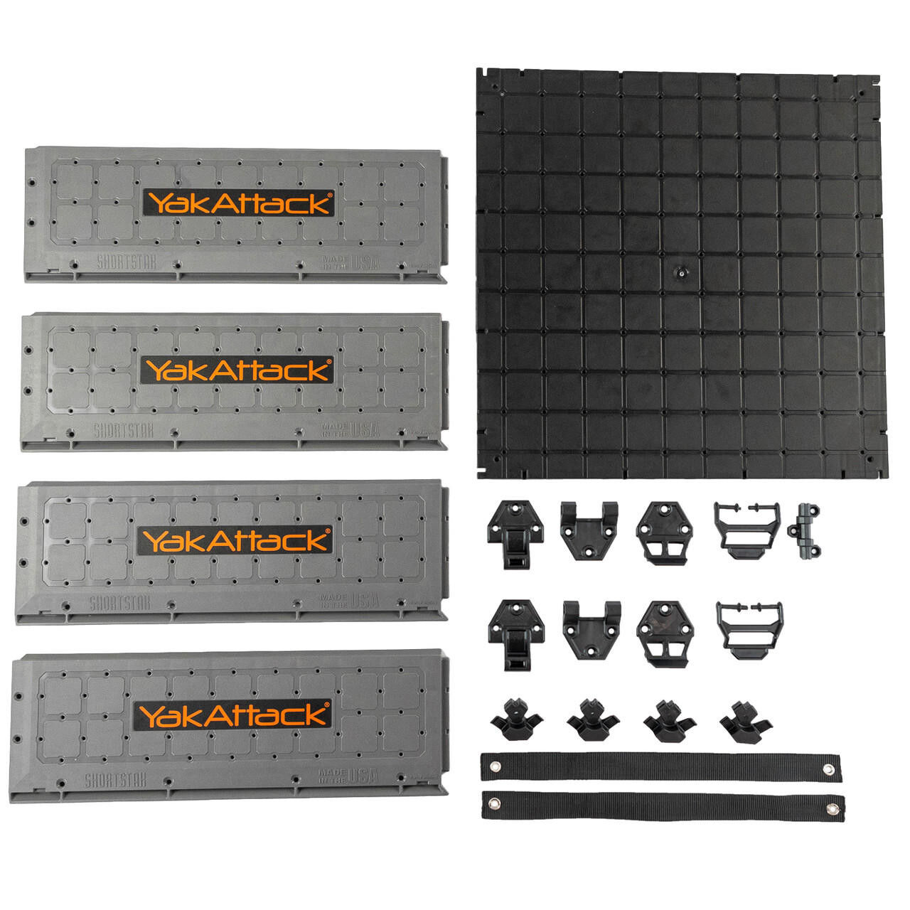 YackAttack 16x16 ShortStak Upgrade Kit for BlackPak Pro, Battleship Grey